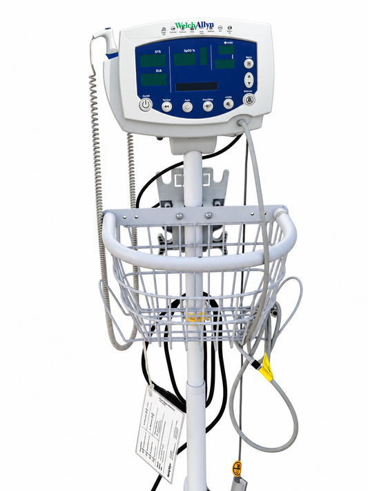 Welch Allyn 53NT0 Vital Signs Monitor With Rolling Stand P/N 007-0434-00