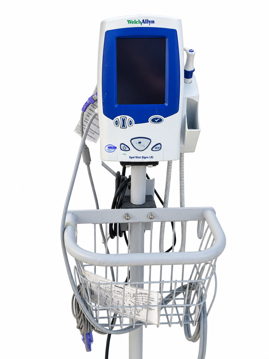 Welch Allyn Spot Vital Signs LXi Patient Monitor With Rolling Stand