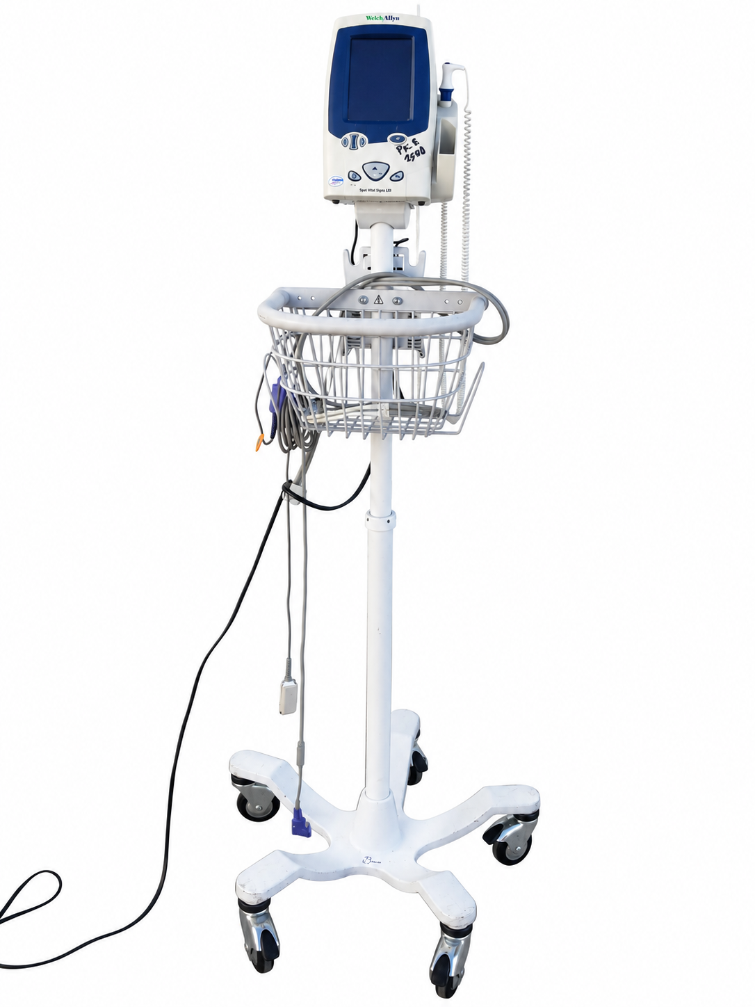 Welch Allyn Spot Vital Signs LXi Patient Monitor With Rolling Stand