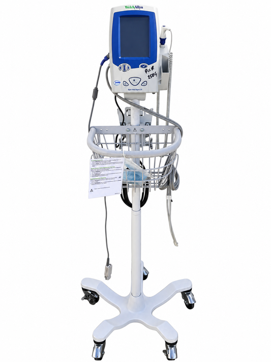Welch Allyn Spot Vital Signs LXi Patient Monitor With Rolling Stand