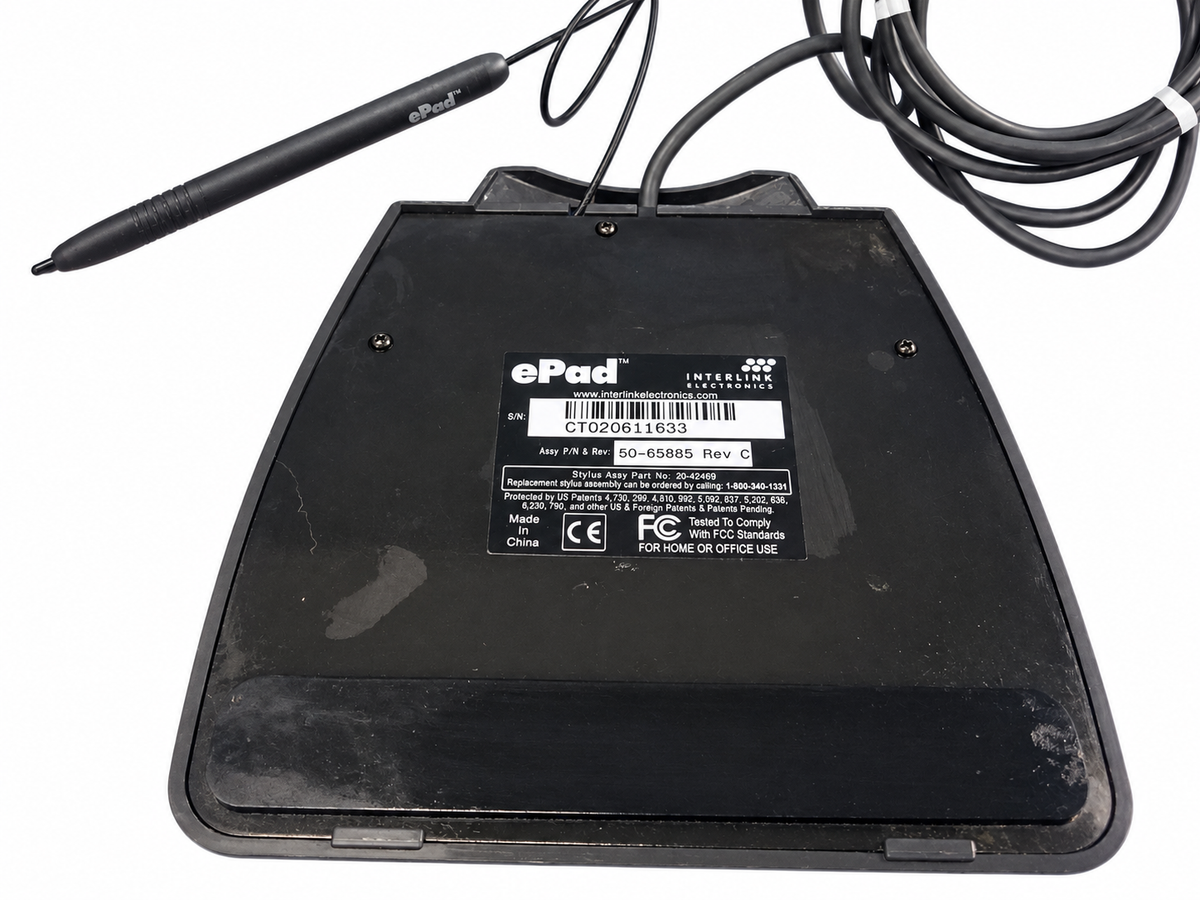 Epad 54-65885 InterLink Electronics Signature Capture Reader Pad