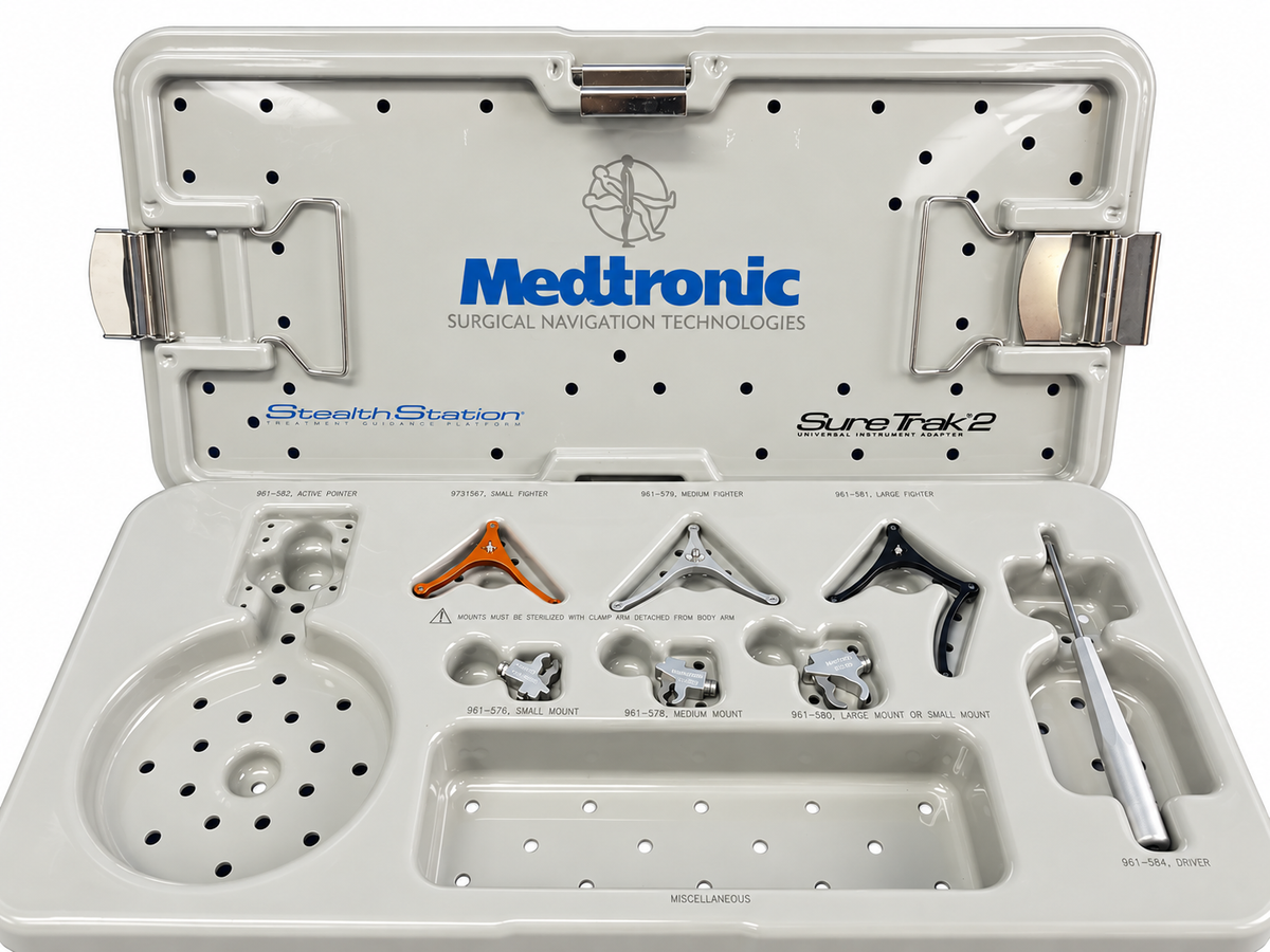 Medtronic StealthStation SureTrak 2 Universal Tracker Instruments With Tray - Not Complete Set