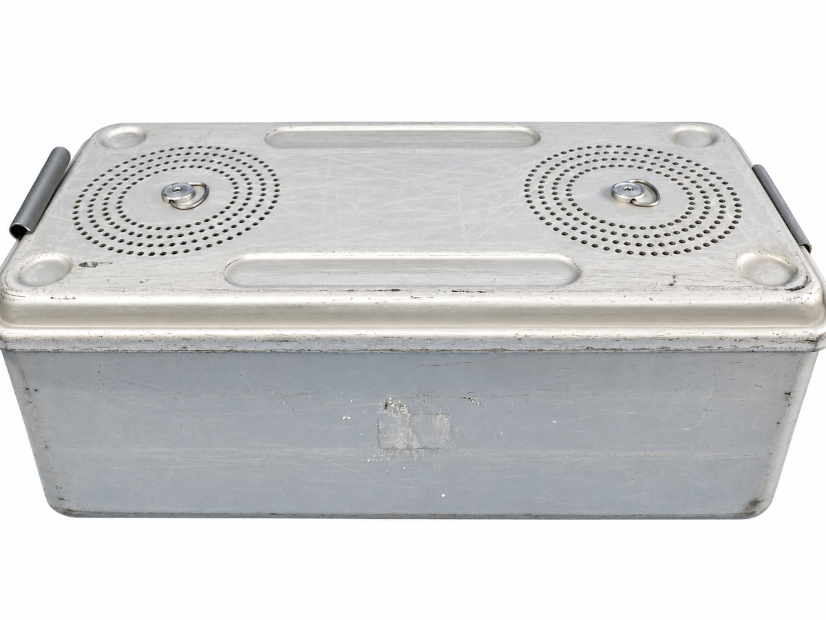 Surgical Instrument Sterilization Container With Basket - For Parts