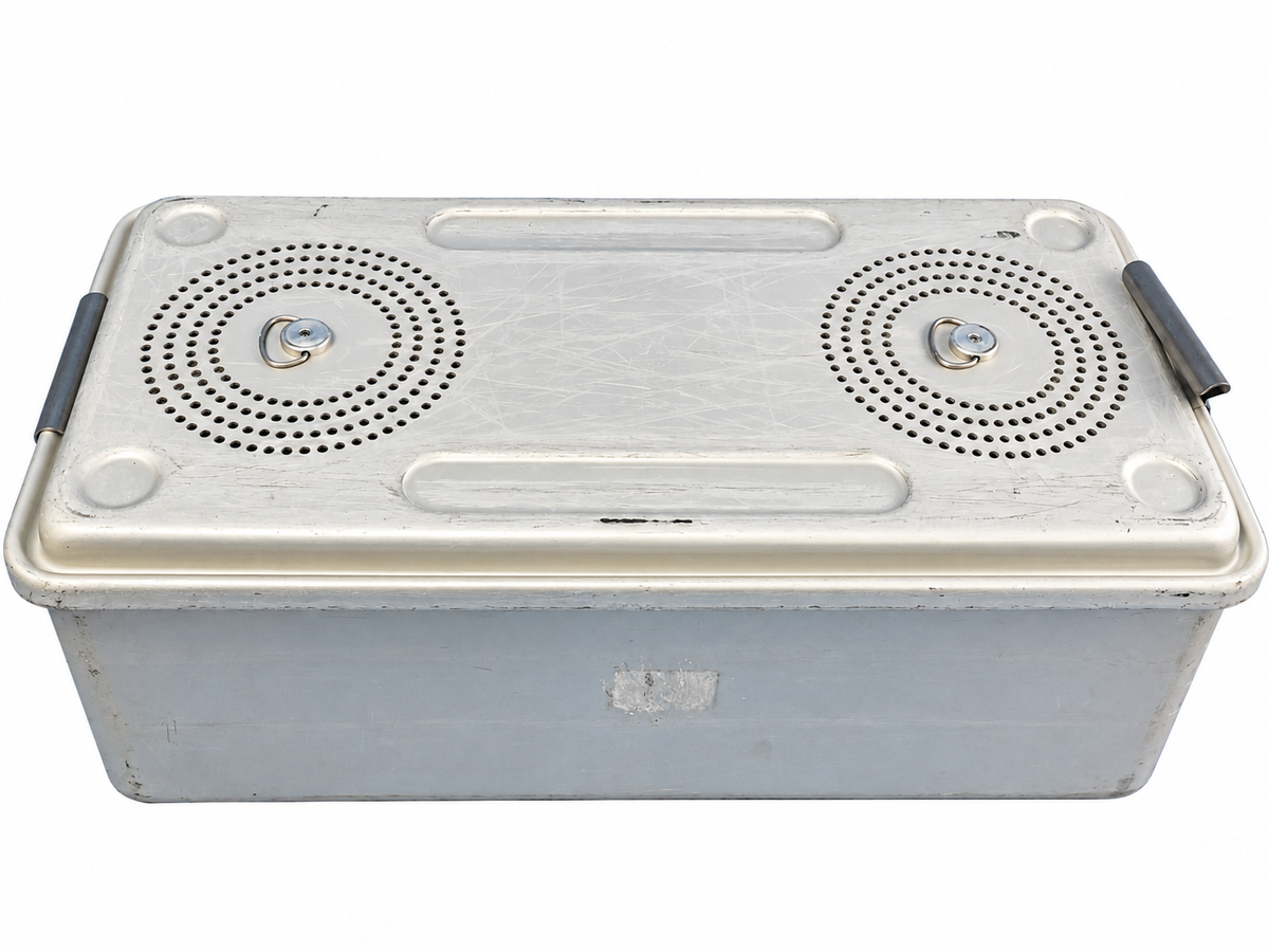 Surgical Instrument Sterilization Container With Basket - For Parts