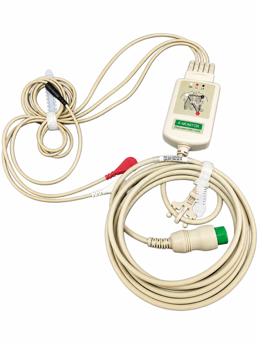 K-Monitor 5-Lead Main ECG Cable 12-Pin Connector Patient Monitor Wire
