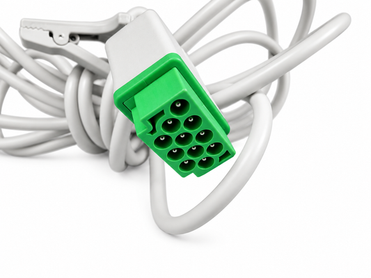 GE Healthcare 3/5 Lead ECG Trunk Cable 11-Pin Connector Ref 2106305-001