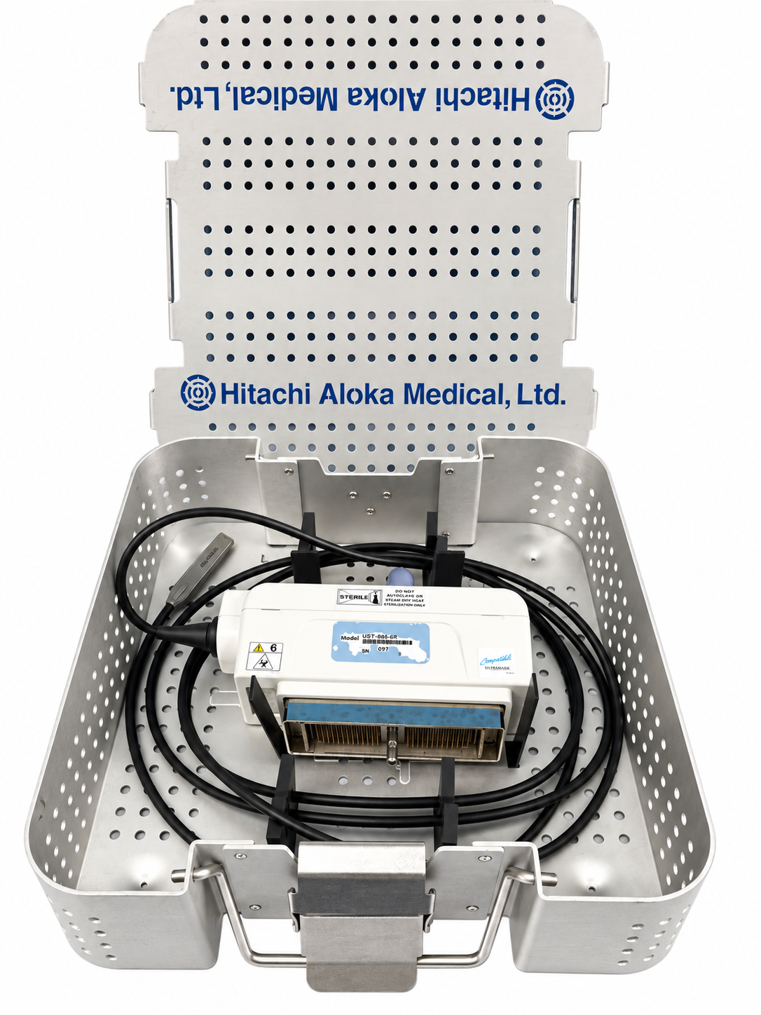 Hitachi Aloka UST-5550-R Laparoscopic Ultrasound Probe With Sterilization Case