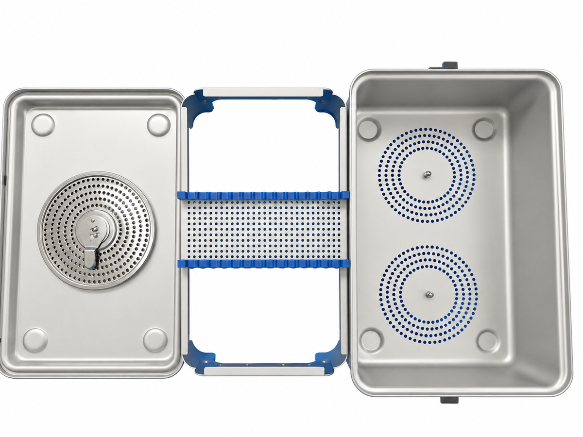 Case Medical SteriTite Sterilization Container With Silicone Brackets