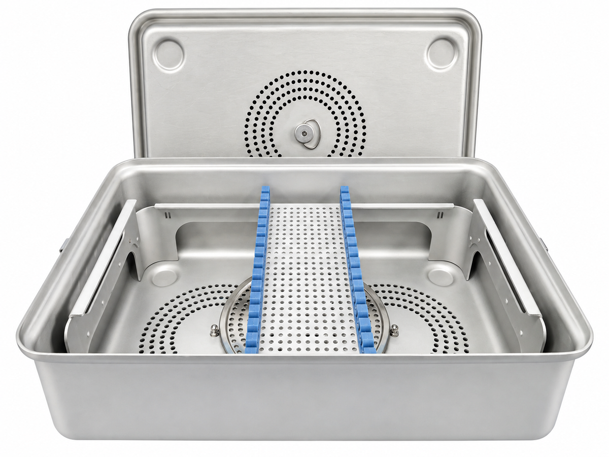 Case Medical SteriTite Sterilization Container With Silicone Brackets