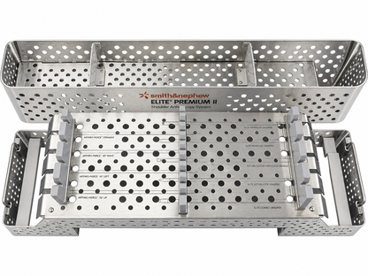 Smith & Nephew Elite Premium II Shoulder Arthroscopy System Sterilization Case Ref 72202042