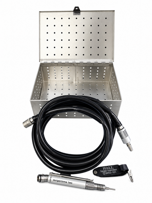 Hall Surgical 5058-01 Surgairtome Two Pneumatic Surgical Handpiece With Case & Pneumatic Hose