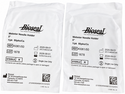 Lot of 5 Bioseal Webster Needle Holder Ref K1061/50