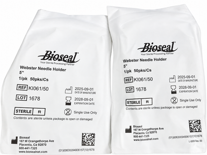 Lot of 5 Bioseal Webster Needle Holder Ref K1061/50