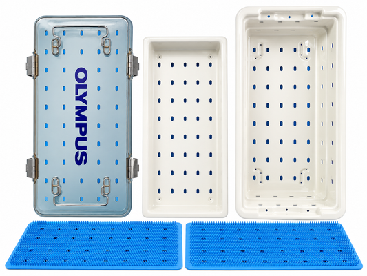 Olympus WA05970A Autoclavable Endoscope Instrument Tray With WA05971A Basket & Mat
