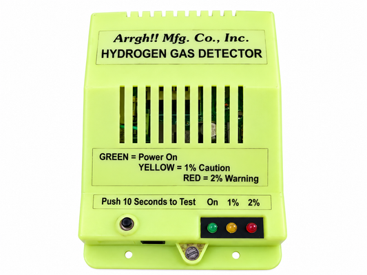 Arrgh Mfg Mark IV Hydrogen Gas Detector Battery Room Safety Alarm