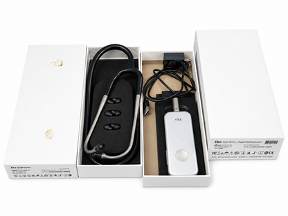 Eko Duo Portable ECG + Digital Stethoscope With Wireless Charger & Earpieces
