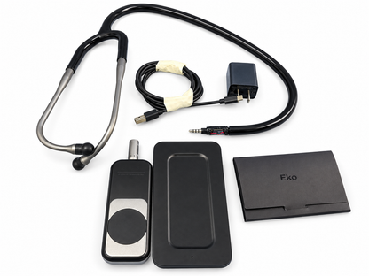 Eko Duo Portable ECG + Digital Stethoscope With Wireless Charger & Earpieces