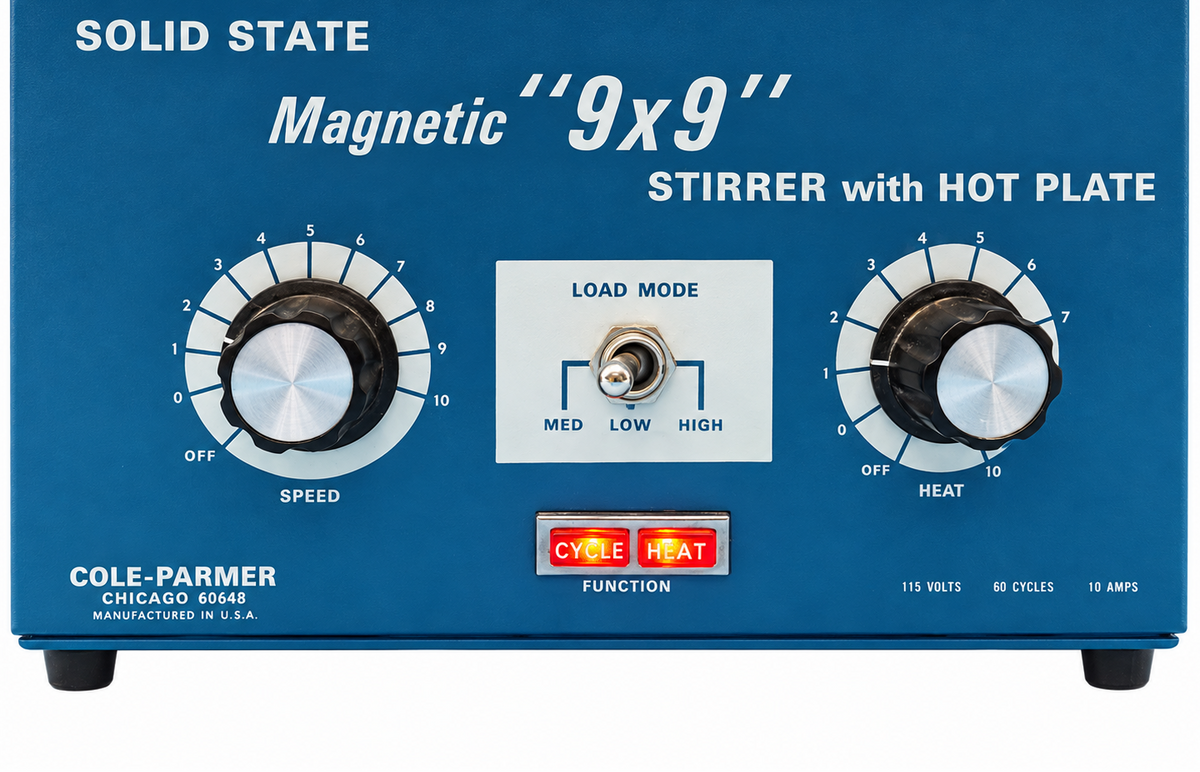 Cole-Parmer 4817 Solid State Magnetic 9″X9″ Stirrer With Hot Plate