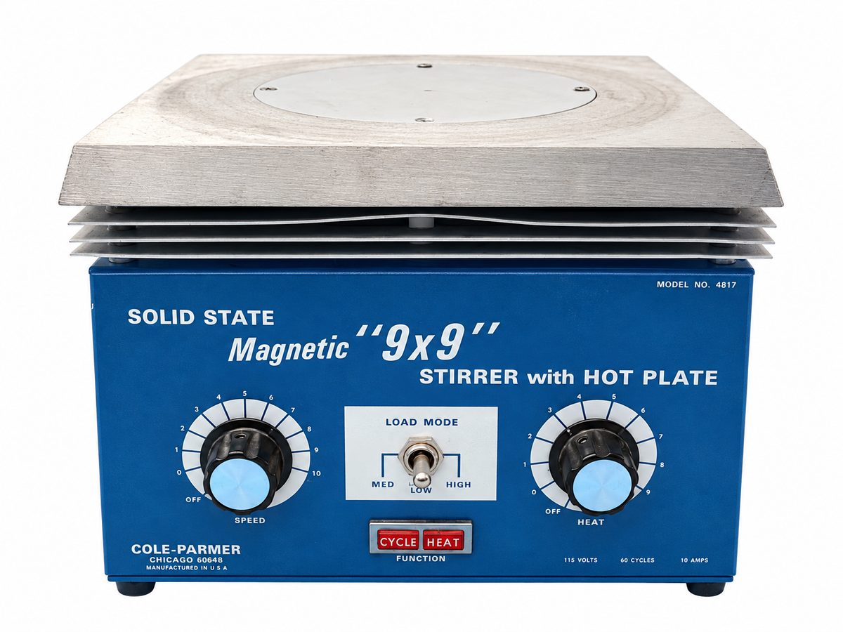 Cole-Parmer 4817 Solid State Magnetic 9″X9″ Stirrer With Hot Plate