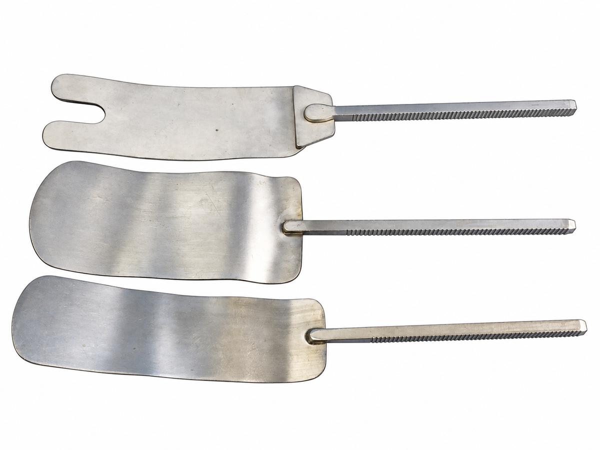Lot of 3 Surgical Malleable Retractor Blades