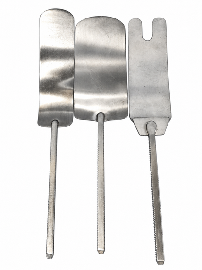 Lot of 3 Surgical Malleable Retractor Blades
