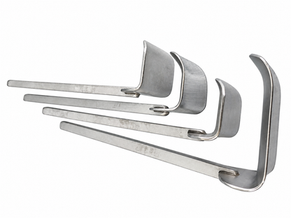 Lot of 4 Surgical Kelly Retractors - Various Sizes