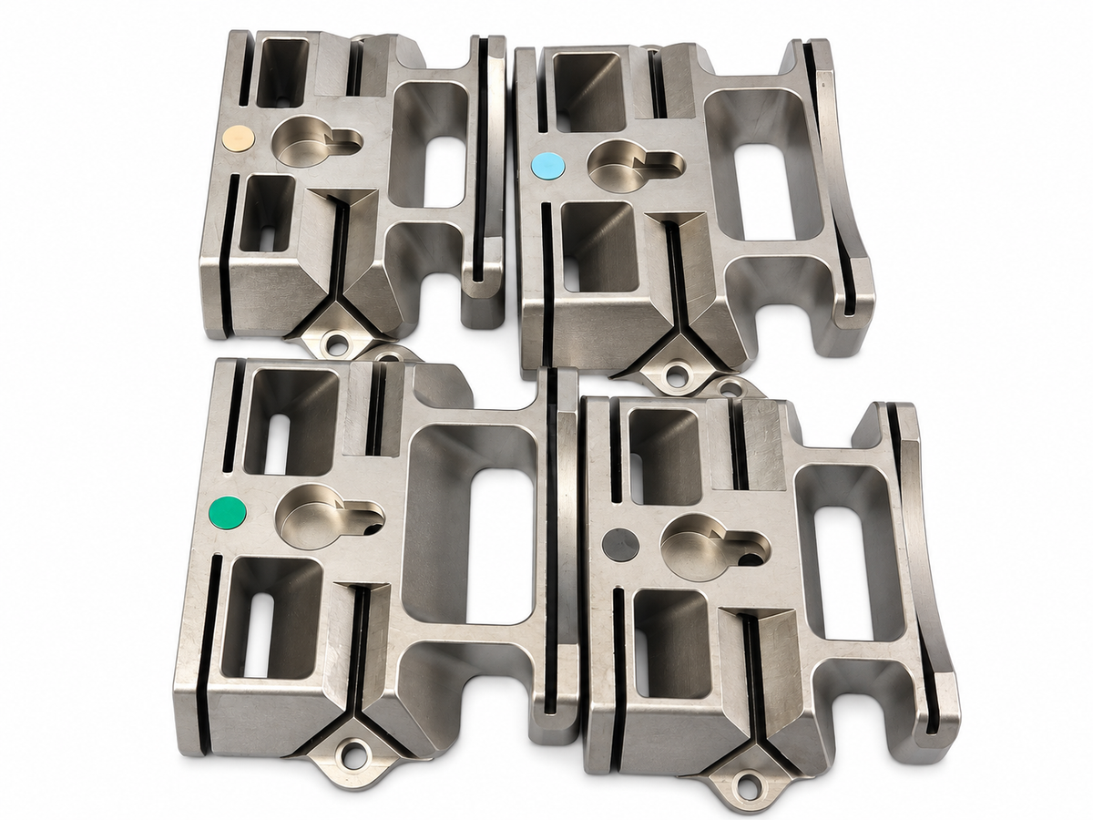 Lot of 4 Orthopedic Femoral Cutting Guide Blocks Surgical Instruments