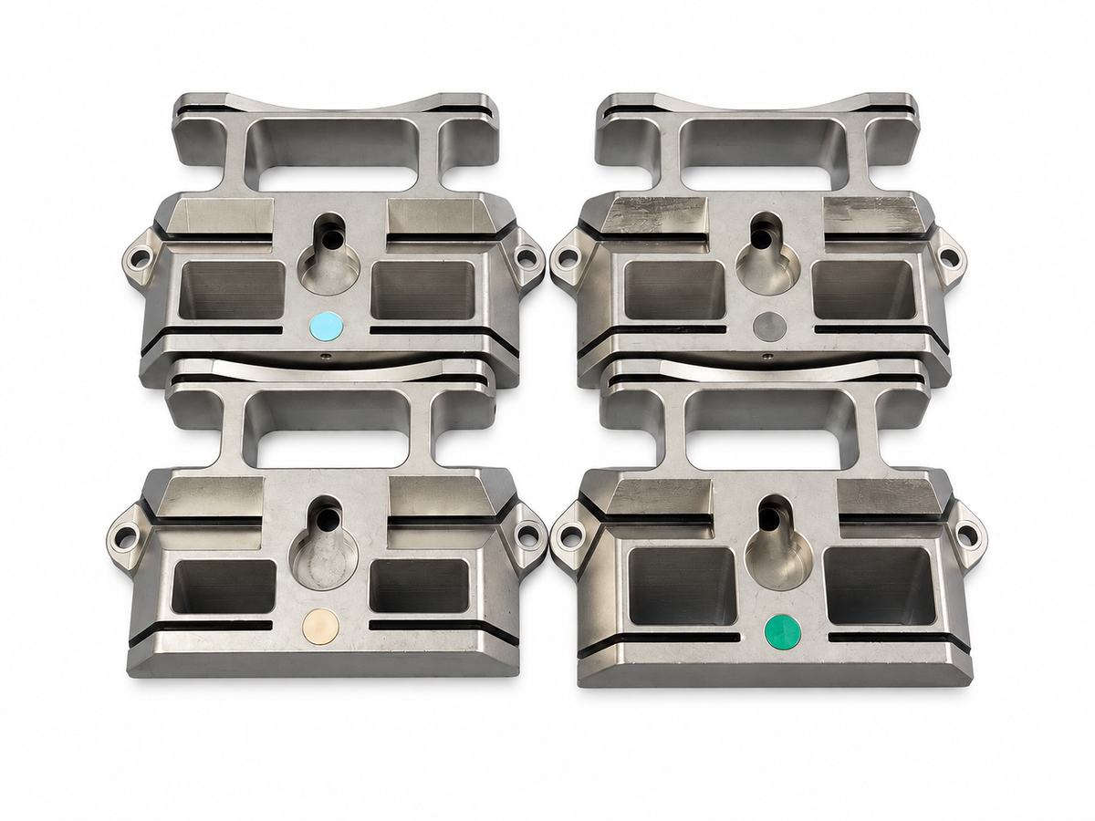 Lot of 4 Orthopedic Femoral Cutting Guide Blocks Surgical Instruments