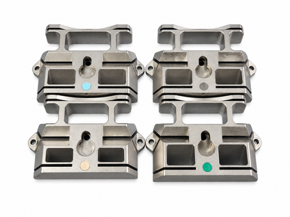 Lot of 4 Orthopedic Femoral Cutting Guide Blocks Surgical Instruments