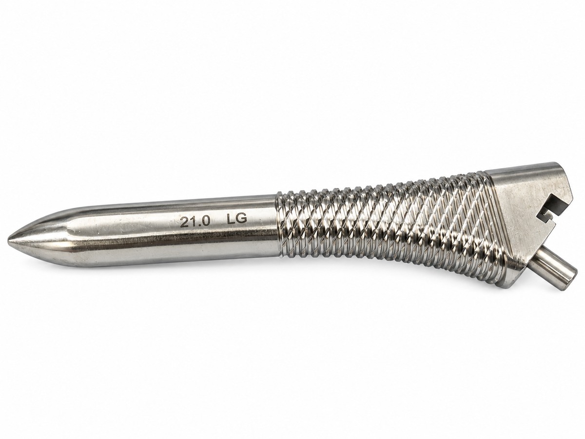 Orthopedic Hip Arthroplasty Femoral Compaction Broach Rasp Size 21.0 LG