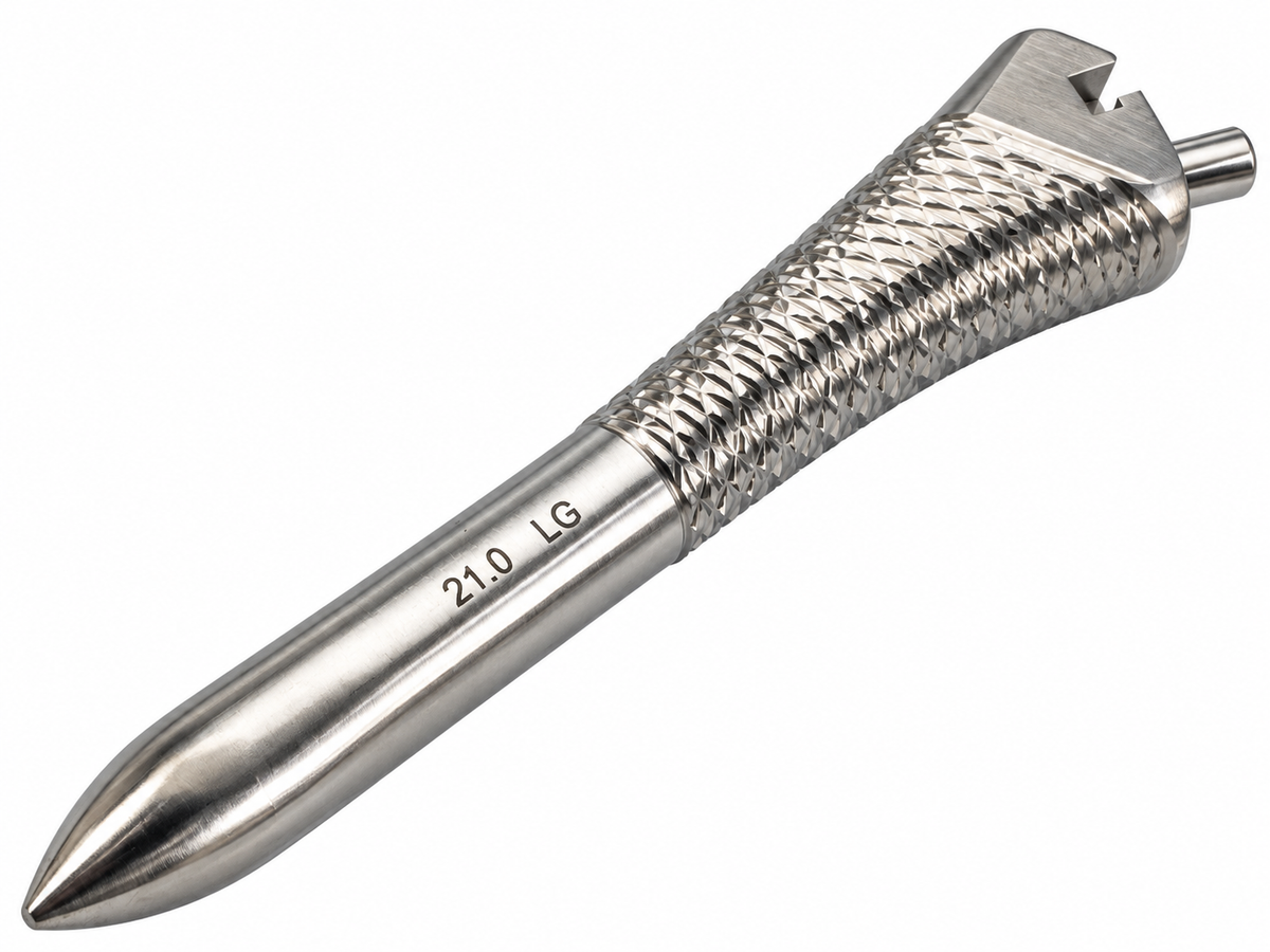 Orthopedic Hip Arthroplasty Femoral Compaction Broach Rasp Size 21.0 LG
