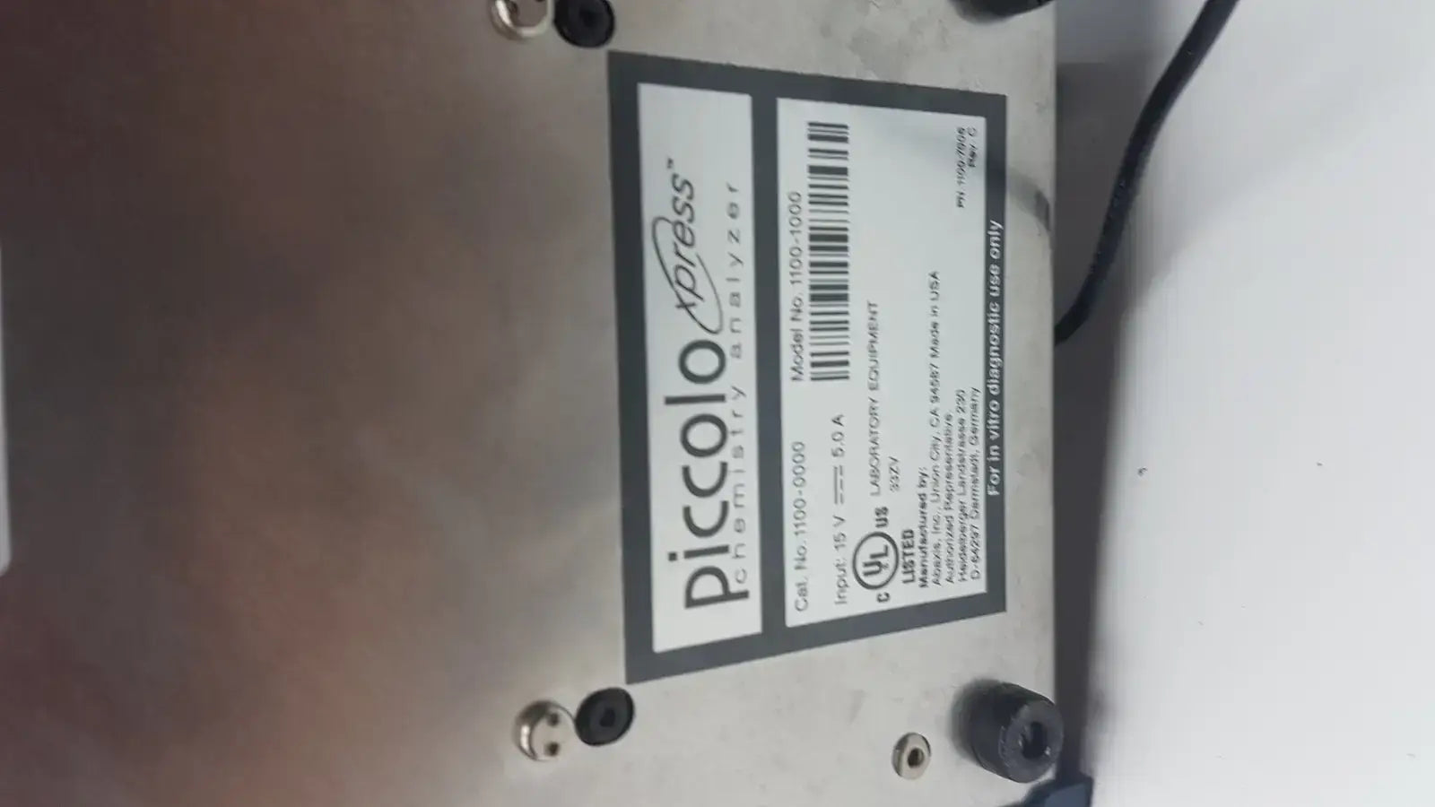 Abaxis Piccolo Xpress Chemistry Analyzer 1100-1000 Chemistry Analyzer, second-hand product photo 8