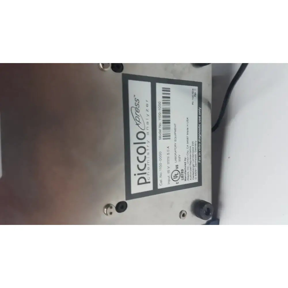 Abaxis Piccolo Xpress Chemistry Analyzer 1100-1000 Chemistry Analyzer, as-is (for parts) product photo 8