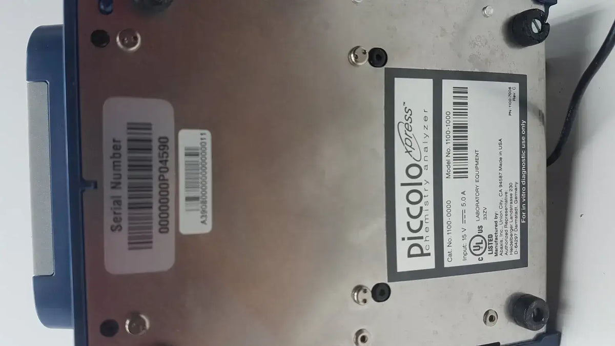 Abaxis Piccolo Xpress Chemistry Analyzer 1100-1000 Chemistry Analyzer, as-is (for parts) product photo 7