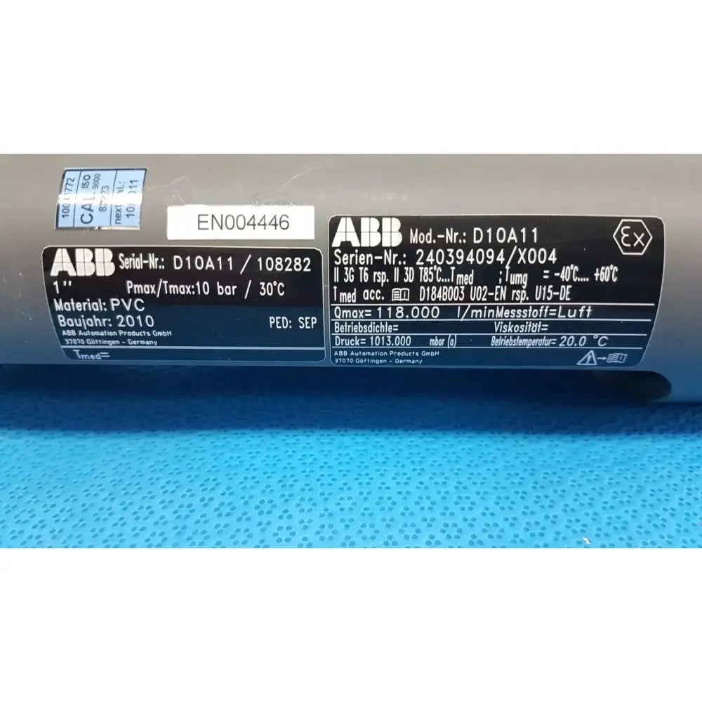 ABB FGM11 D10A11-240394094/X004 – Gas Flow Meter Gas Flow Meter, second-hand product photo 3