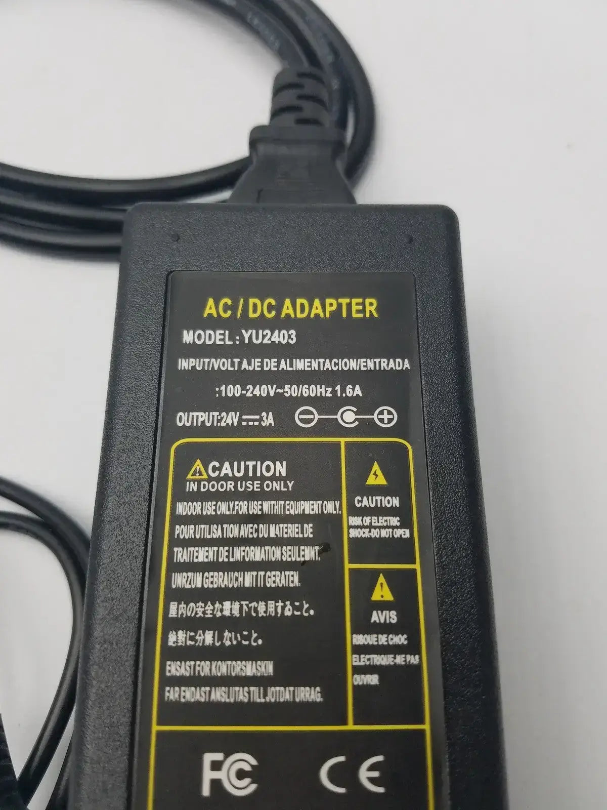 Generic AC/DC Adapter Model:YU0510 (100-240V-50/60Hz 1.6A) AC/DC Power Adapter, second-hand product photo 6