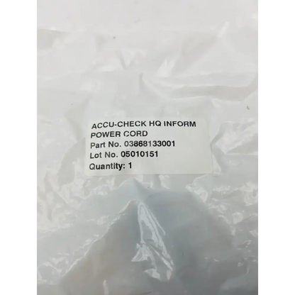Accu Chek HQ Inform Power Cord 03868133001 Power Cord, second-hand product photo 9