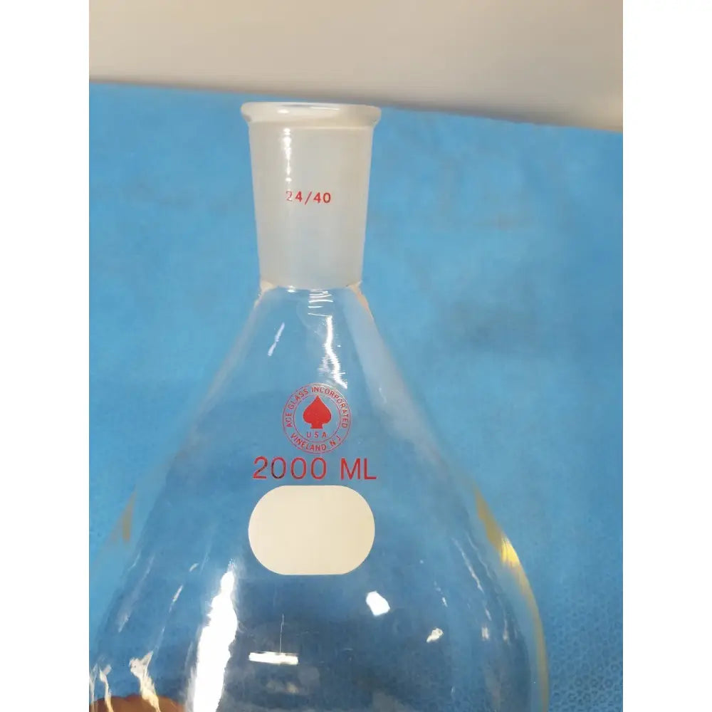 Ace Glass 2000 mL Heavy Wall Rotary Evaporating Recovery Flask – Borosilicate Rotary Evaporating Recovery Flask, second-hand product photo 5
