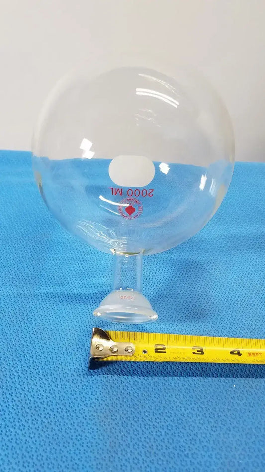 ACE GLASS 2000ML Round Bottom 20L Reaction Flask 35/20 Joint - Borosilicate Laboratory Glassware, second-hand product photo 1