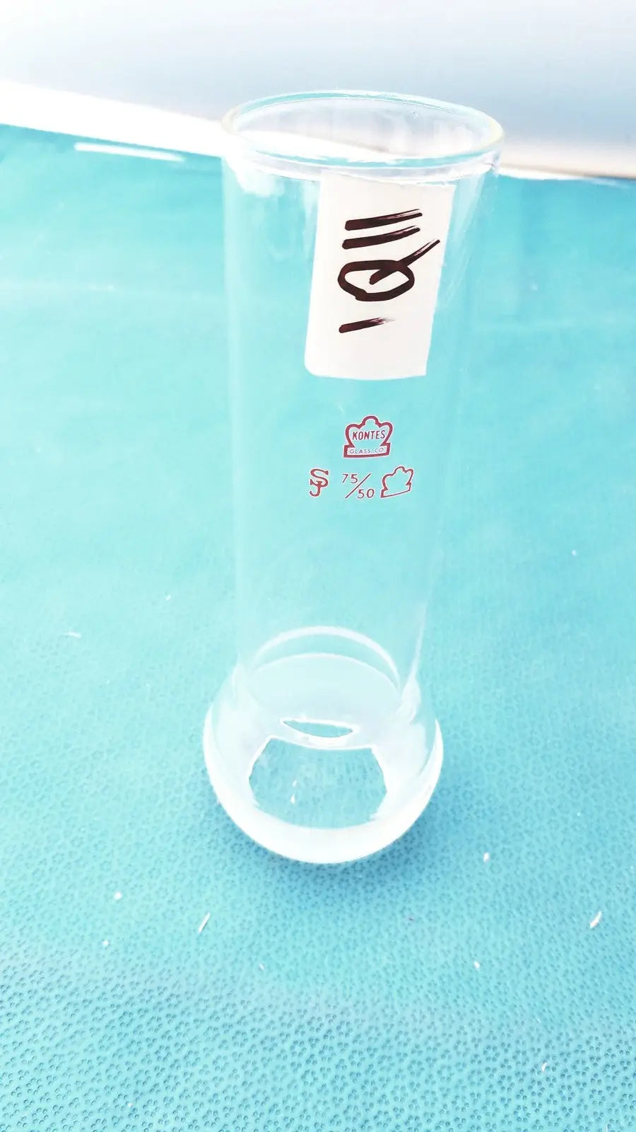 KONTES Ace Glass 75/50 Socket Joint Borosilicate Glass ? Glassblower Lab Fitting Laboratory Glassware Fitting, second-hand product photo 7