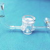 ACE Glass Straight Bore Stopcock with Sidearms – Borosilicate Lab Valve Adapter