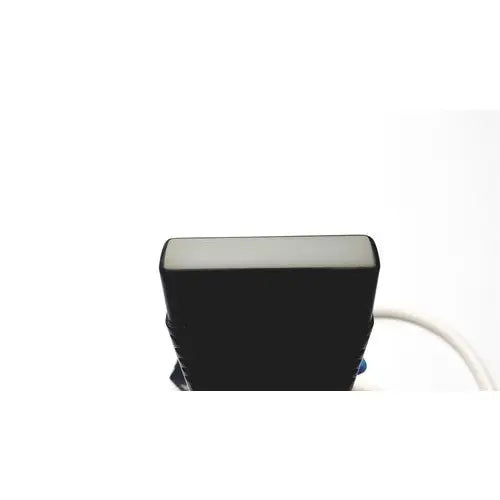 Black rectangular usb-c charging adapter with matte finish and coiled cable for acuson l7384 linear array ultrasound probe