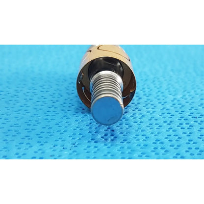 Adapter for w&h lw-style air high-speed handpieces featuring a metallic threaded screw in gold housing