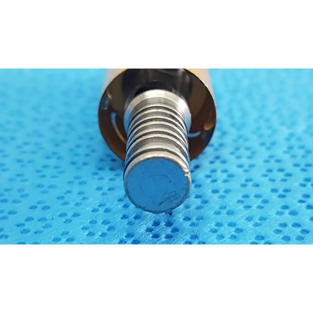 Adapter for w&h lw-style air high-speed handpieces with metallic threaded screw and brass-colored polished housing