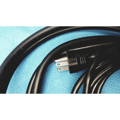 Black coiled power cord with three-prong plug for adroit htp-1500 heat therapy pump providing reliable heat therapy