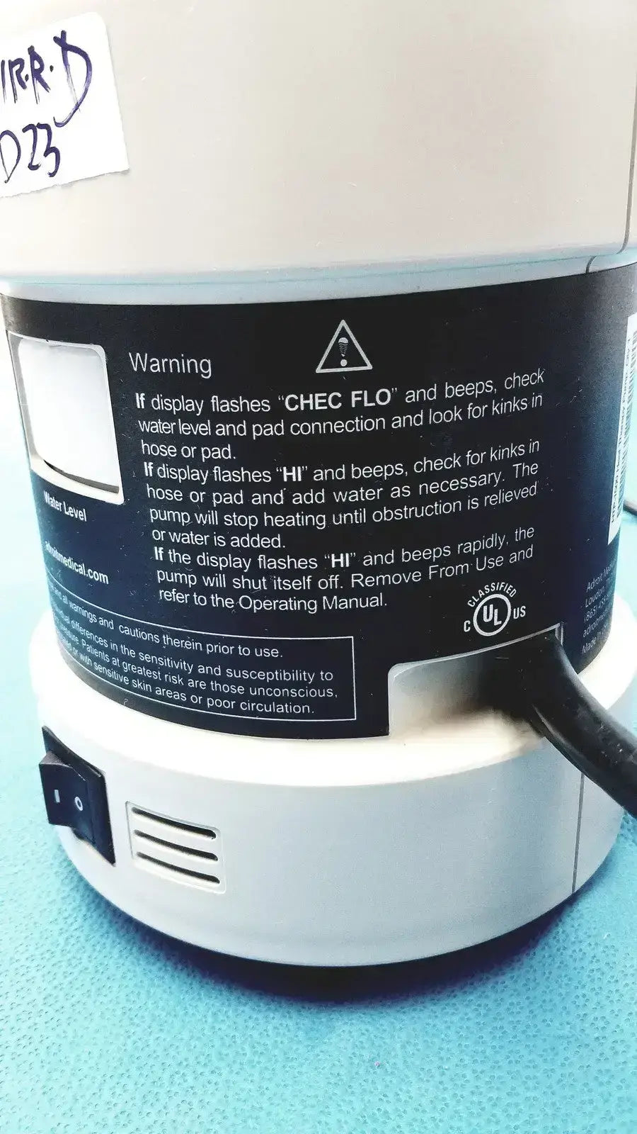Adroit HTP-1500 Heat Therapy Pump Heat Therapy Pump, second-hand product photo 16