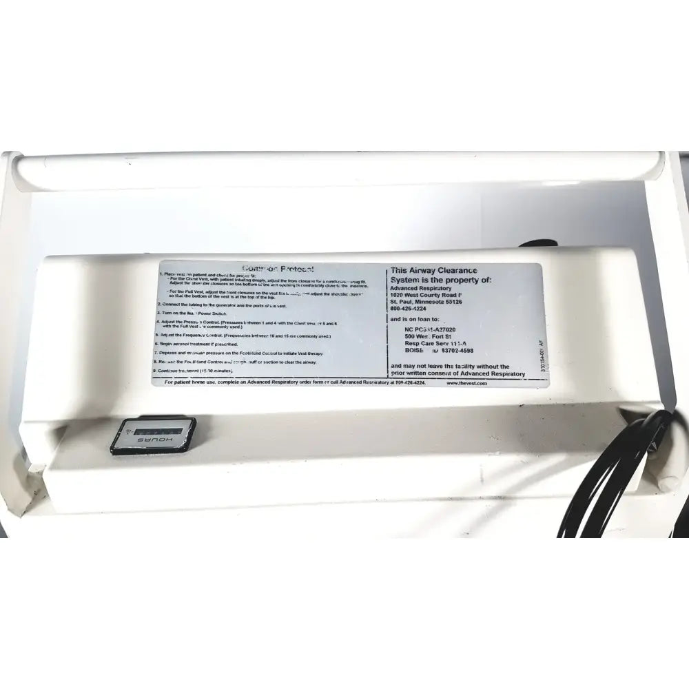 Advanced Respiratory 103 The vest Airway Clearance Device Airway Clearance Device, second-hand product photo 5