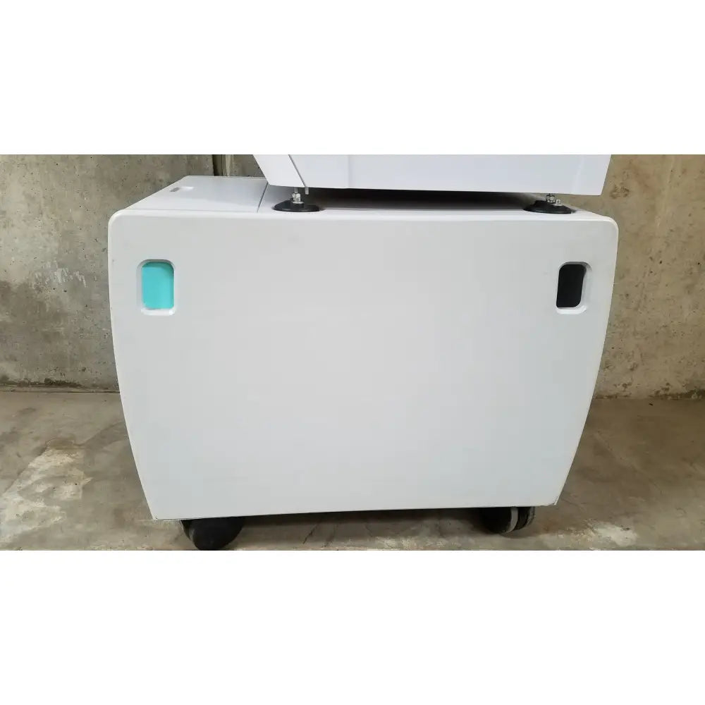 Advanced sterilization products sterrad nx sterilizer white office printer with teal and black accent panels on sides