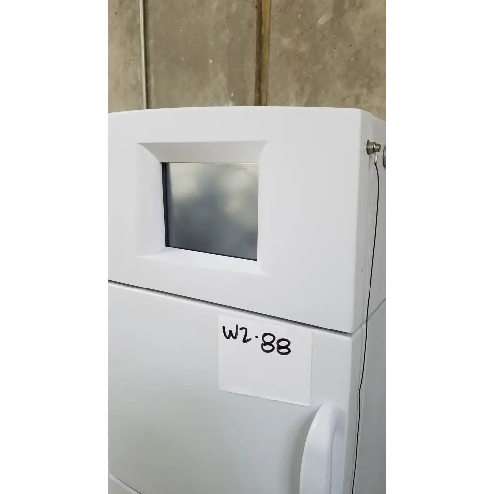 White plastic advanced sterilization products sterrad nx sterilizer with rectangular screen and w2.88 labeled sticker on front panel