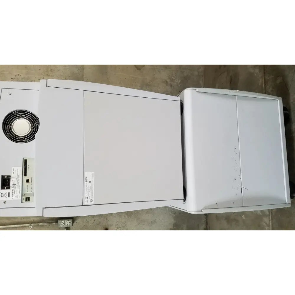 White advanced sterilization products sterrad nx sterilizer with circular fan vent and control panels for medical use